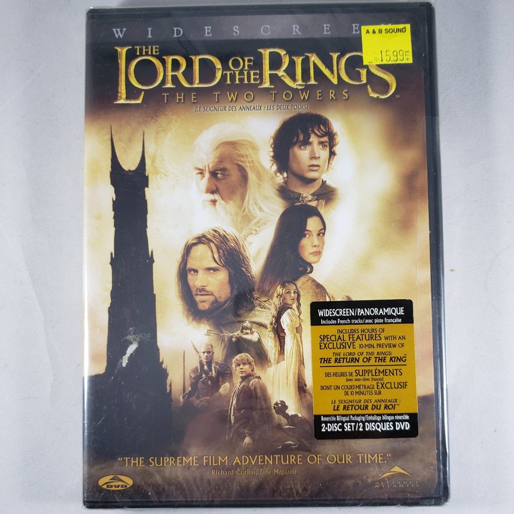 Lord of the Rings: The Two Towers Sealed DVD Widescreen